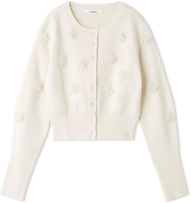 Amazon | [スナイデル] フラワーモチーフカーデ SWNT251227 レディース